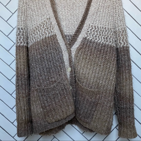 Raquel Allegra merino wool distressed cardigan - Picture 2 of 10
